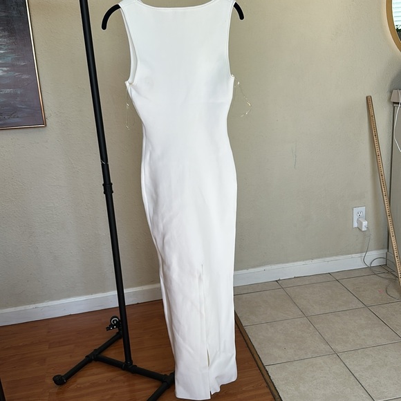 HOUSE OF CB NOLI WHITE‎ STRETCH KNIT MAXI DRESS - NWOT size XS - Picture 13 of 14